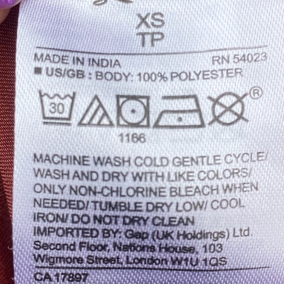 GAP Factory Tierra Red 3/4 Sleeve Blouse - Picture 15 of 15